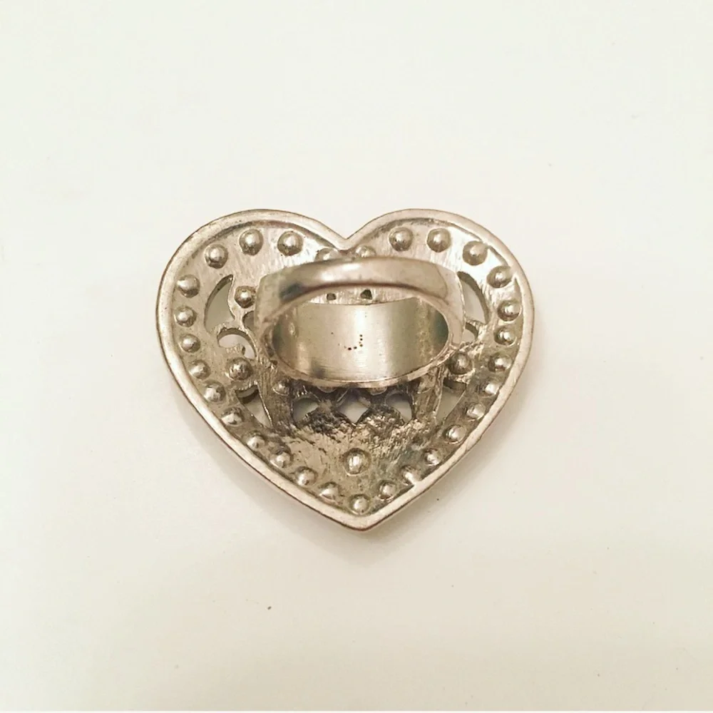 Vintage Diamond Heart Shaped Ring